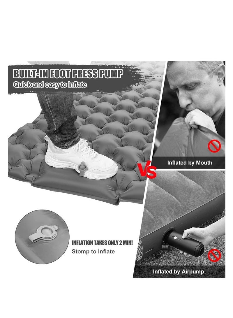 1 Gray Sleeping Pad with 1 Moisture-Proof Mat