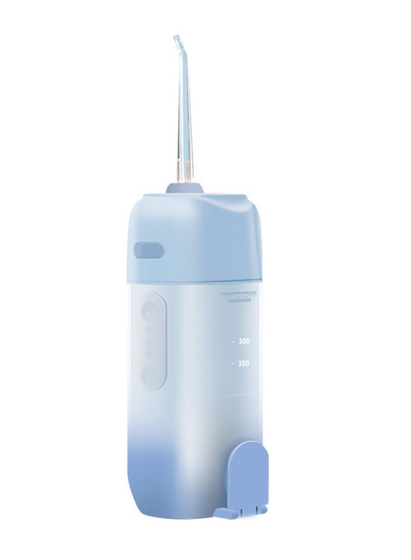 Cordless Water Flosser Portable Rechargeable Oral Irrigator with Collapsible Design for Travel. Features 3 Modes and 4 Jets for Customized Teeth Cleaning