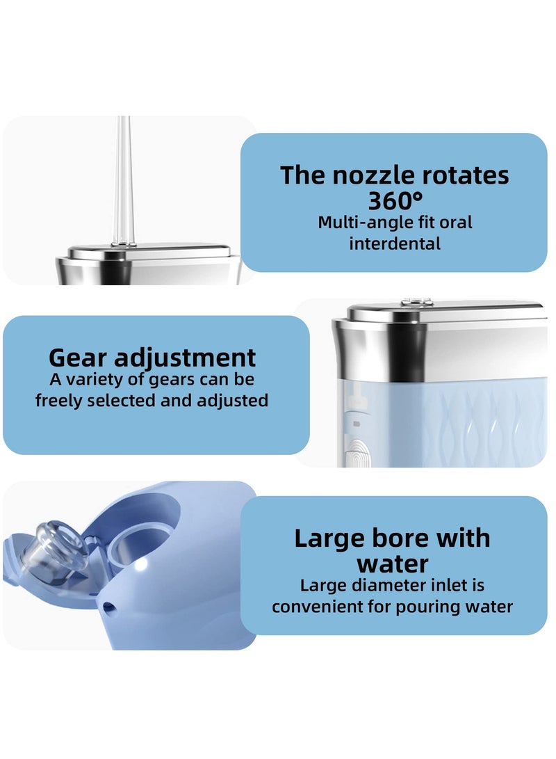 Cordless Water Flosser, Portable Intelligent Teeth Cleaning Water Flosser, Strong Flow Electric Rechargeable Oral Irrigator for Gum, Braces Care