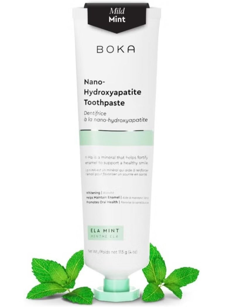 Boka Nano Hydroxyapatite toothpaste Ela Mint Flavor, 4 Fl Oz