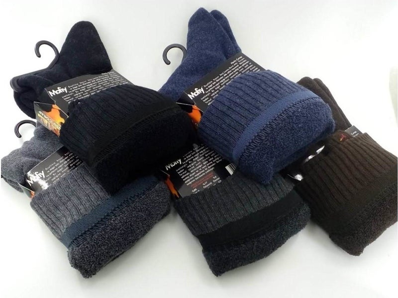 Men's Thermal Terry Socks 12 PCS-6531