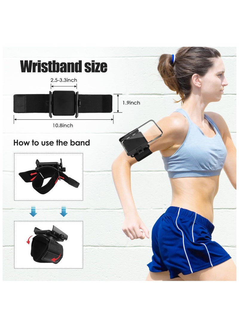 Running Armband Wrist Phone Holder, Phone Holder for Running, Universal Wrist Phone Holder for iPhone 15/14/13/Pro Max/Pro/Mini/12/11/SE/Xs/XR/X/8/7/Plus, Arm Band for Phone for Running Holder