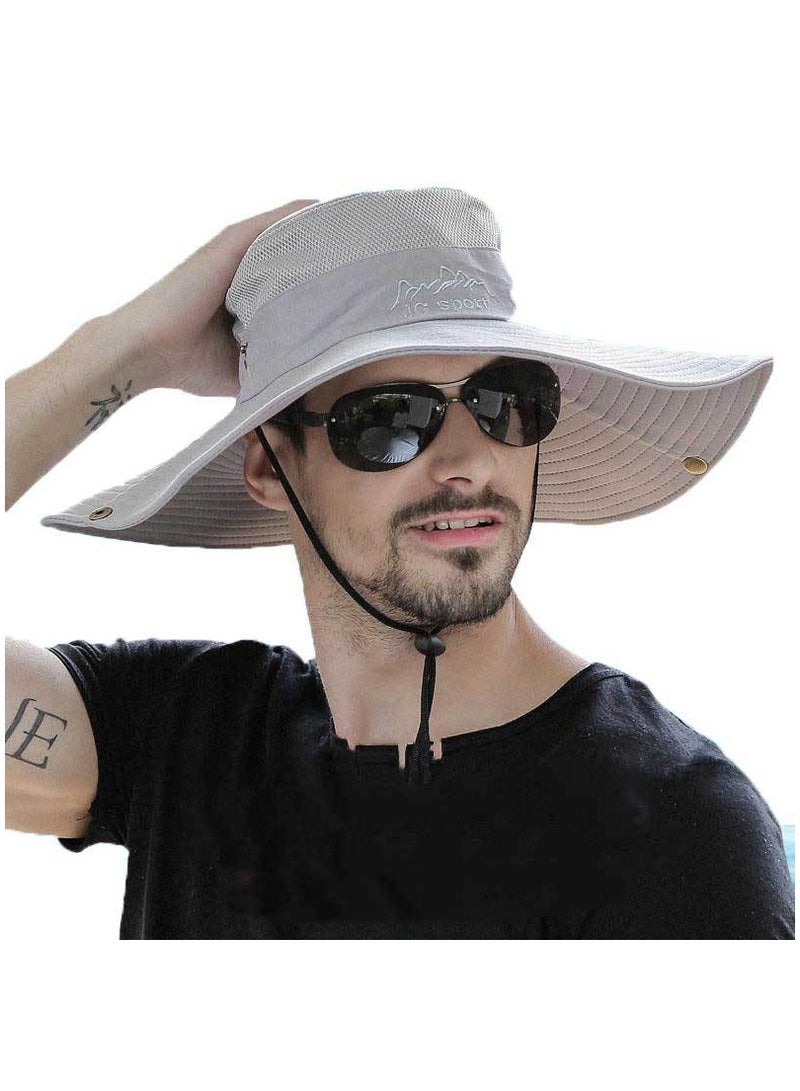 Fishing Hat UPF 50+ Breathable Wide Brim Summer UV Protection Hat