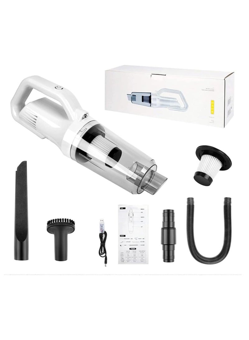 Vacuum Cleaners for Car, Home, Pet Hair & Office/Powerful Rechargeable Vacuums with Attachments,Cordless Handheld Vacuum Cleaner,Vacuum Cordless Rechargeable