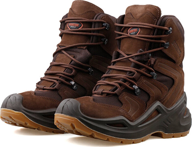 Nubuck Brown Men's Outdoor Boots P3100NKA Brown