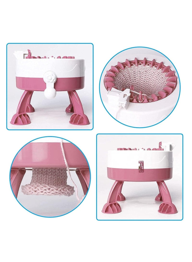 Knitting Machine 22 Needles with Needle Arrangement Device Smart Weaving Loom Knitting with Row Counter Double Knitting Machine Kit for Adults or Children