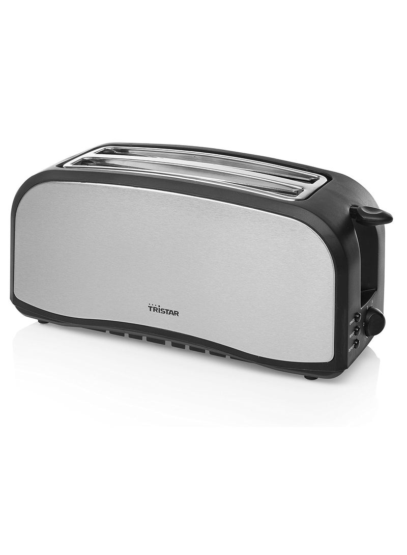 BR-1046 Toaster – 1100W Stainless Steel, 4 Slice Capacity, 7 Browning Settings