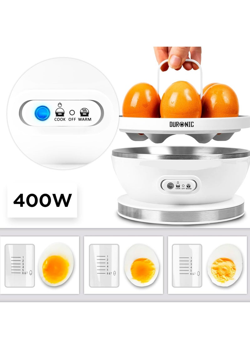 EB27 Egg Boiler 400W | Cook Up to 7 Eggs | Hard, Medium, and Soft Boiled with Timer