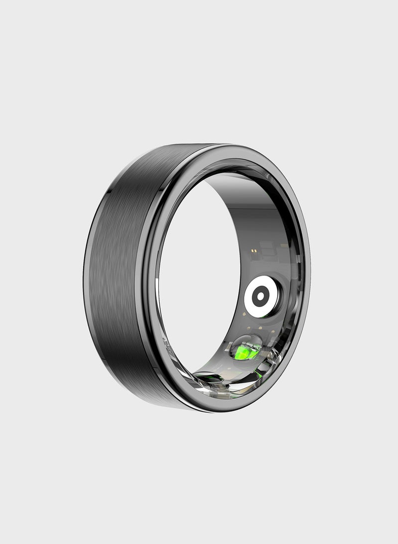 Stainless Steel Smart Ring With Heart Rate And Steps Monitoring