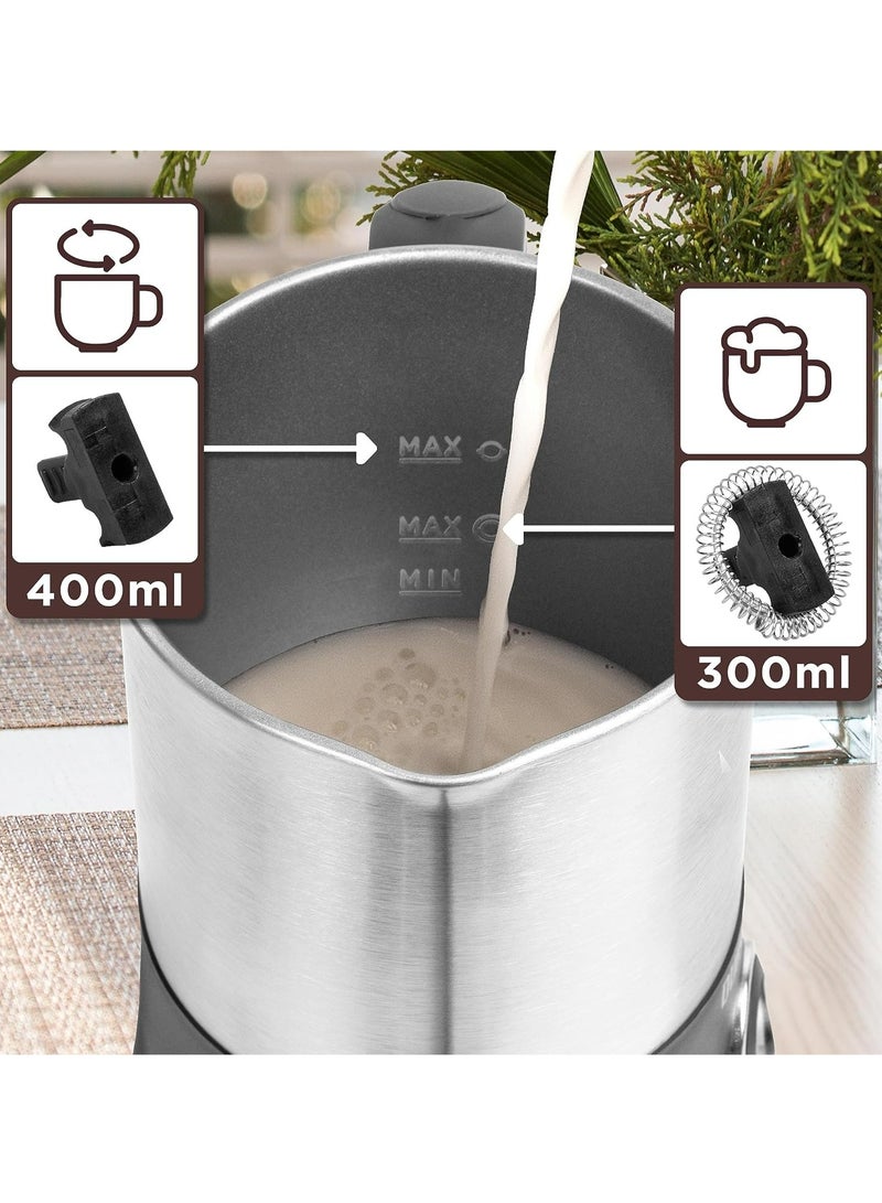 MF300 2-in-1 Electric Milk Frother | 550W | 300ml Frothing Capacity | Perfect for Coffee and Hot Chocolate