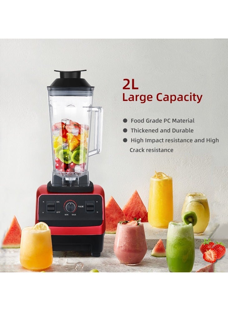 Silver Crest 4500W Heavy Duty Commercial Grade Blender Multifunctional Juicer Mixer