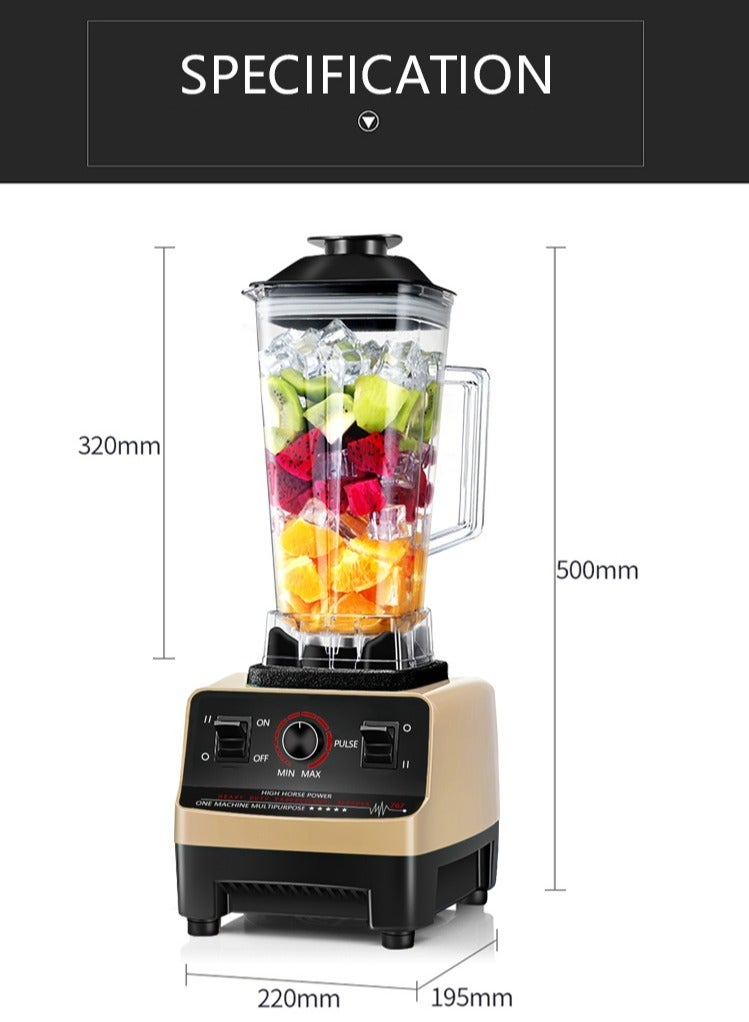 Silver Crest 4500W Heavy Duty Commercial Grade Blender Multifunctional Juicer Mixer