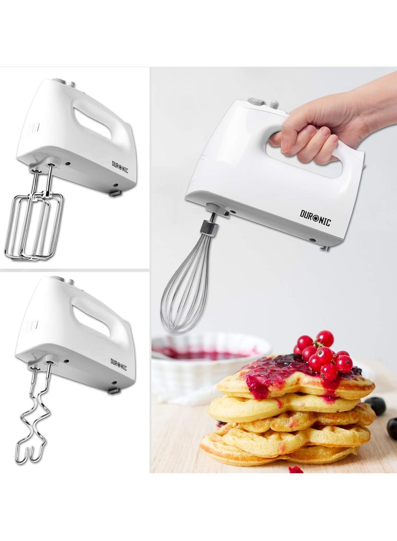 HM4 WE Electric Mixer | 400W | 5 Speeds & Turbo Function | Lightweight