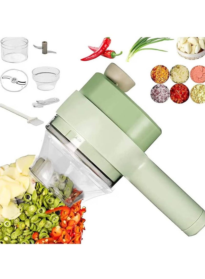 4 in 1 Portable Electric Chopper Set for Garlic Pepper Onion