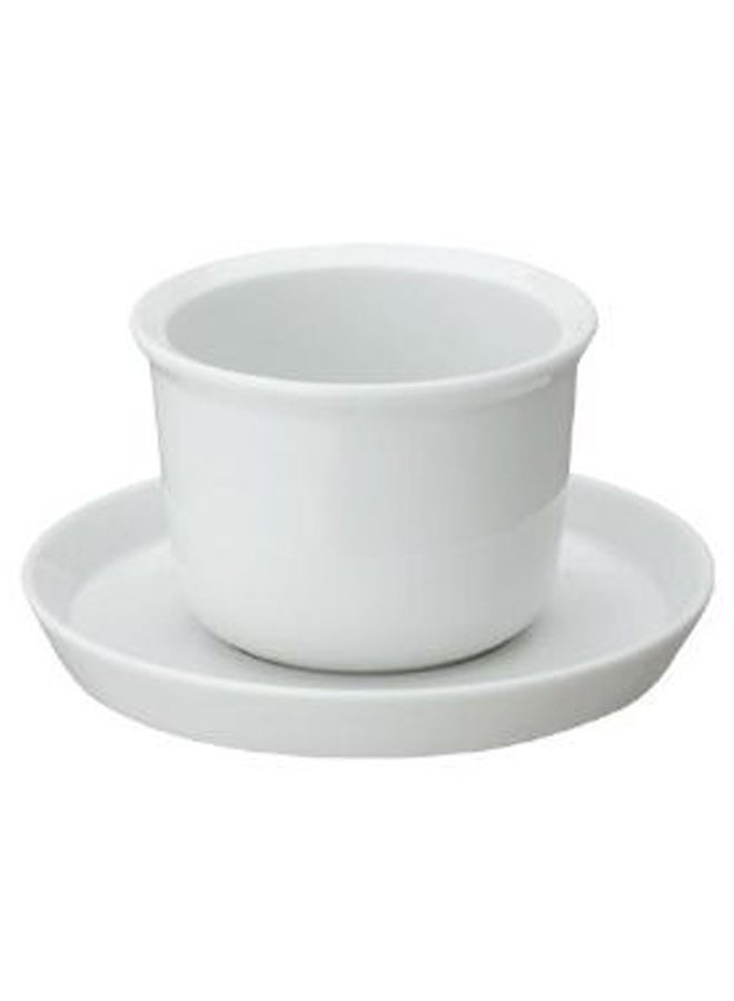 Leaves To Tea Cup And Saucer White