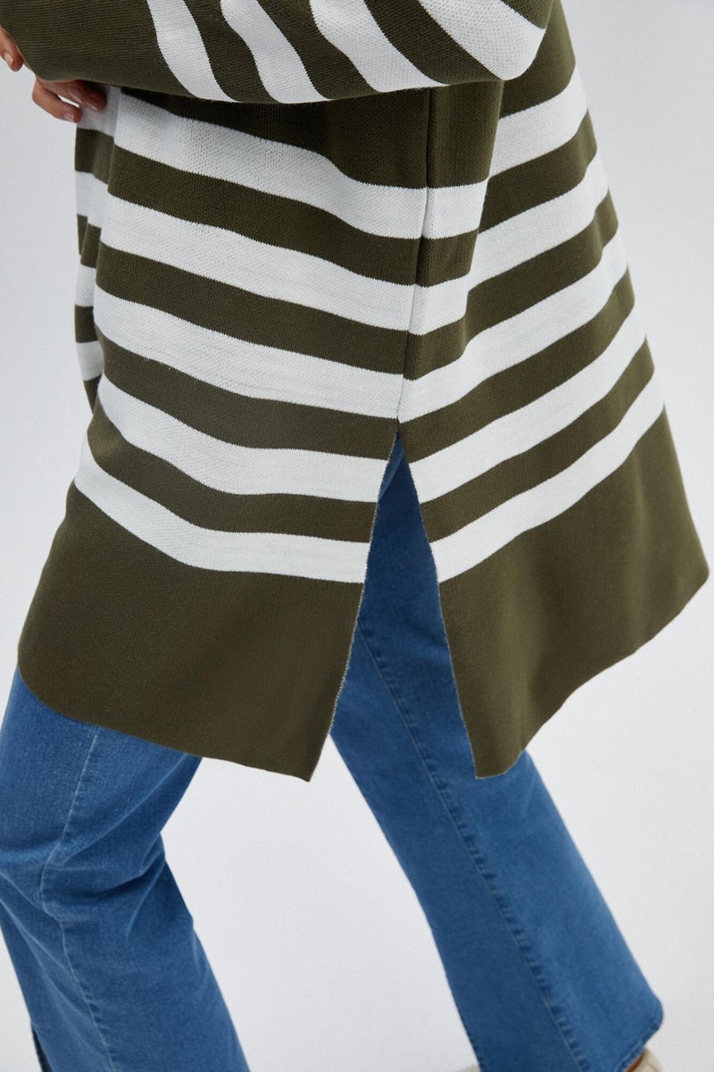 Touche Striped Knitwear Tunic