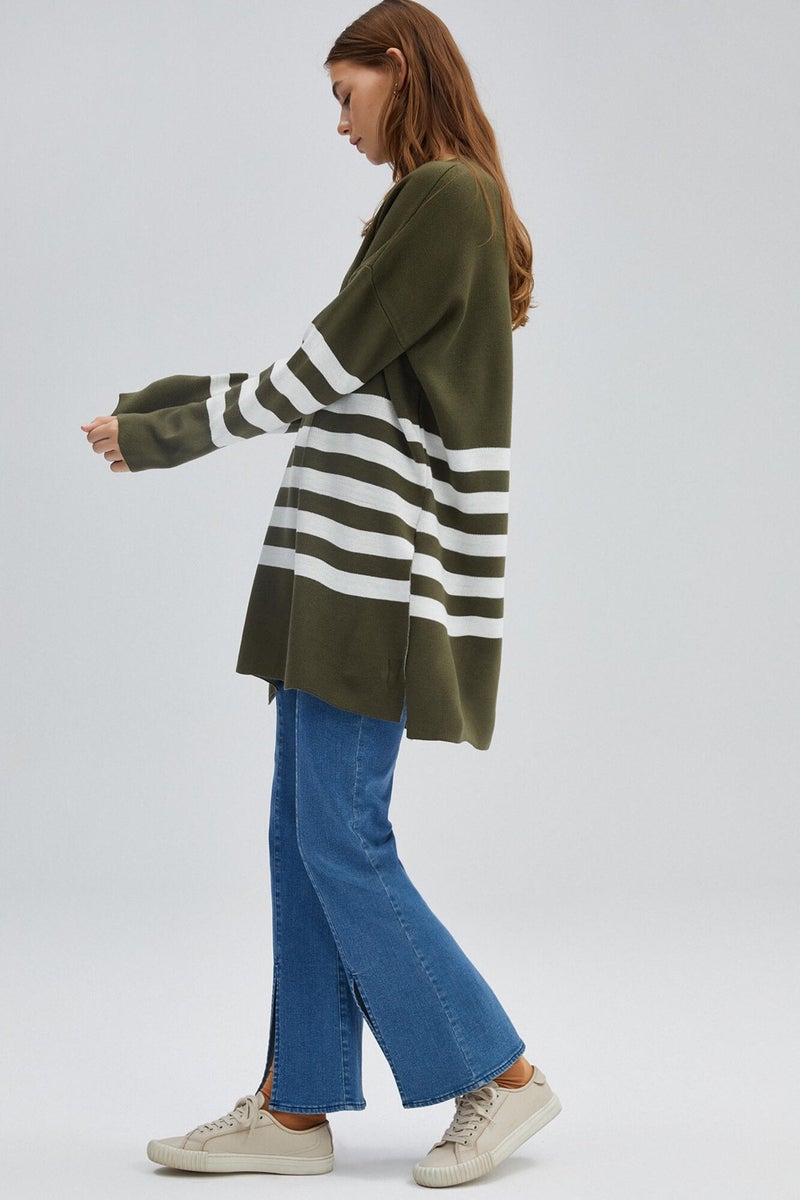 Touche Striped Knitwear Tunic