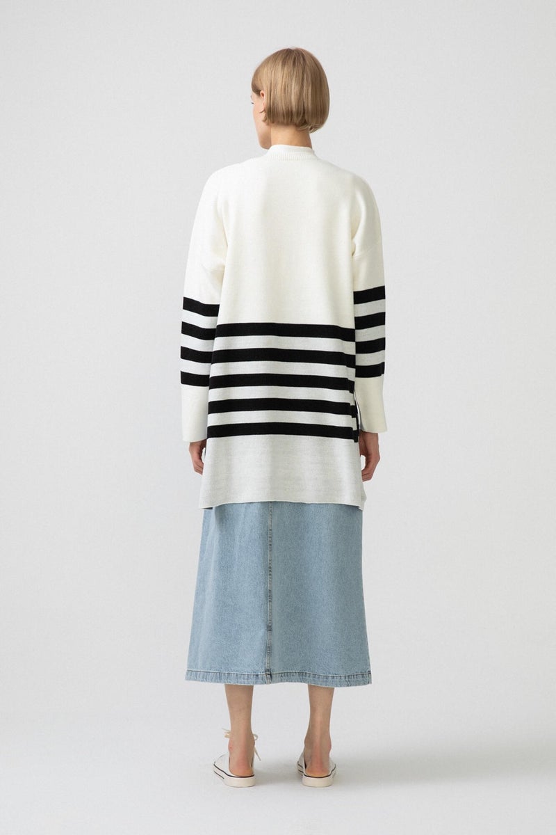 Touche Striped Knitwear Tunic