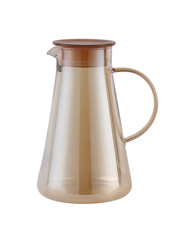 Royalford 5-Piece Water Jug and Cup Set- RF12209/ Includes 1800 ml Carafe and 4 260 ml Glasses/ with Lid, Pouring Spout, for Iced Tea, Juice, Milk, Coffee, Lemonade, Hot and Cold Multicolor