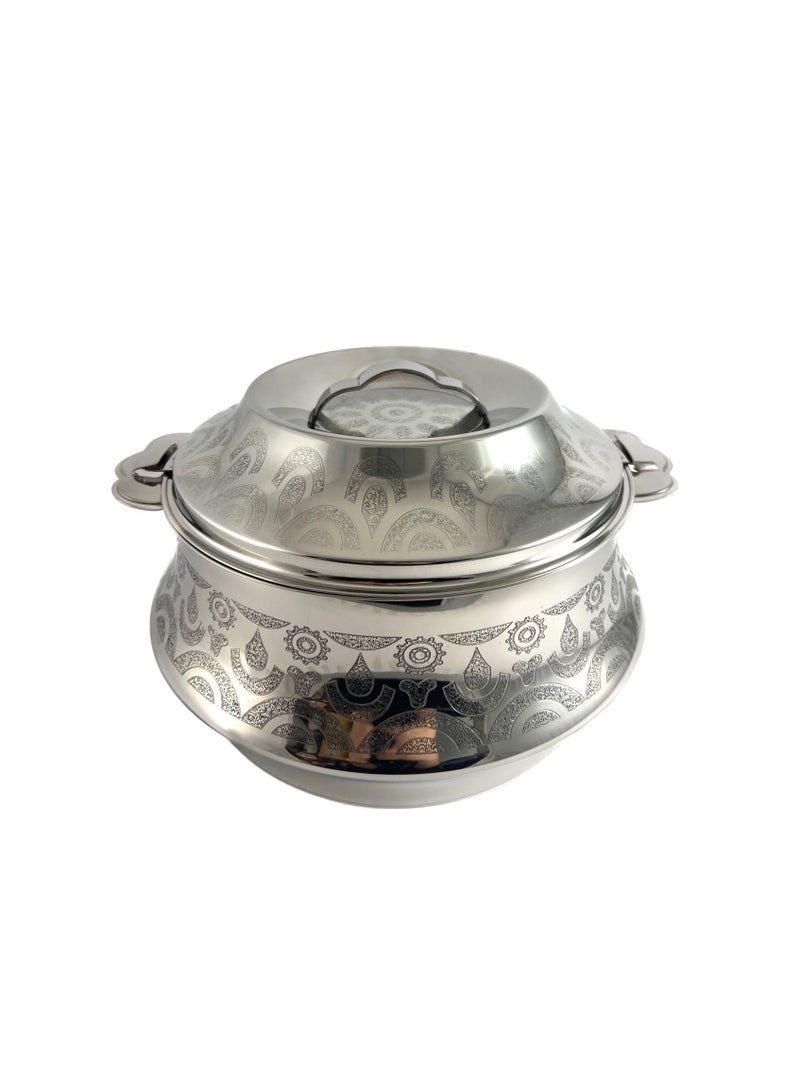 Orcus Hotpot 1500ml Capacity - Unique Locking Lid - High Quality Stainless Steel - Silver Etching