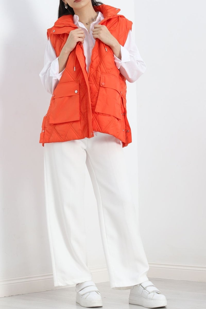 Side Snap Vest Orange - 2410.1367.