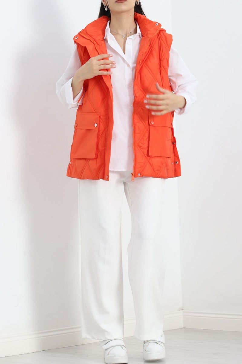 Side Snap Vest Orange - 2410.1367.