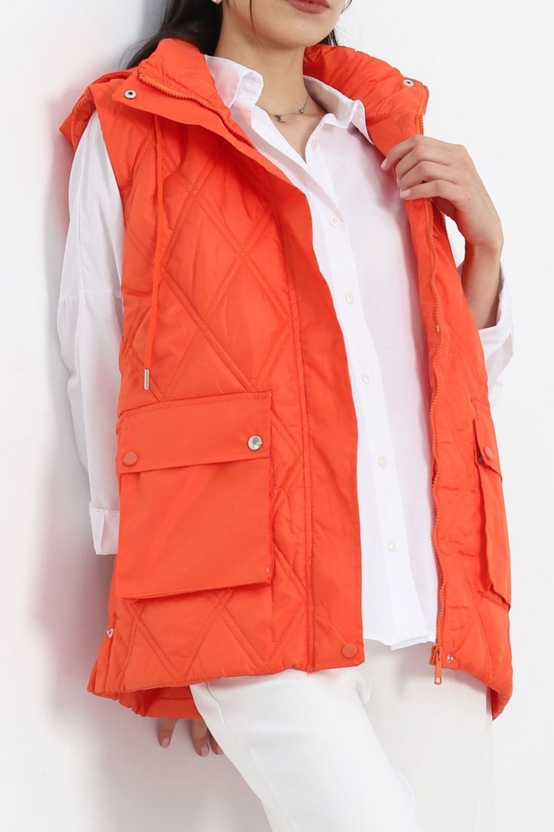 Side Snap Vest Orange - 2410.1367.