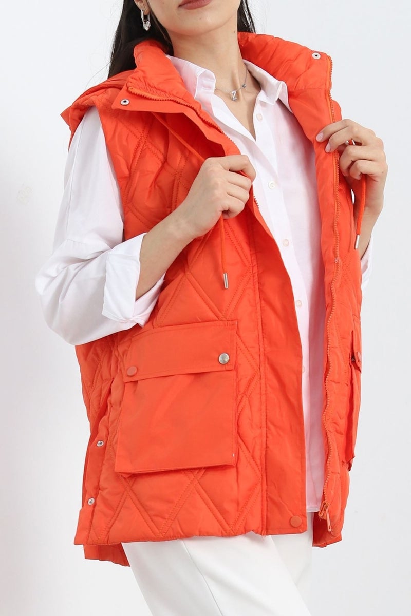 Side Snap Vest Orange - 2410.1367.