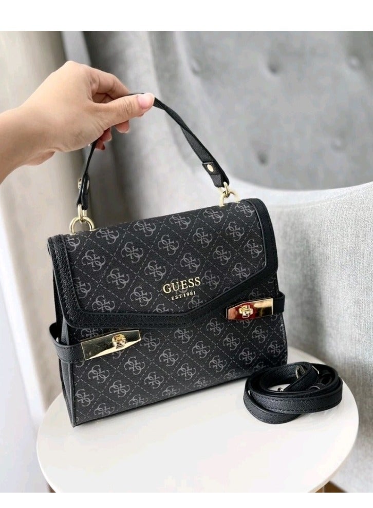 Women Bag Zadie Logo Crossbody Bag - Hitam Motif