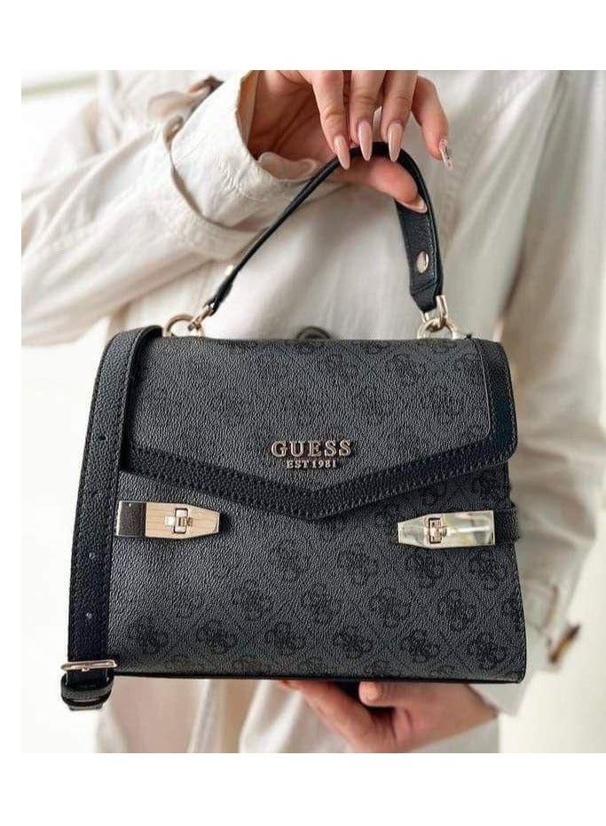 Women Bag Zadie Logo Crossbody Bag - Hitam Motif