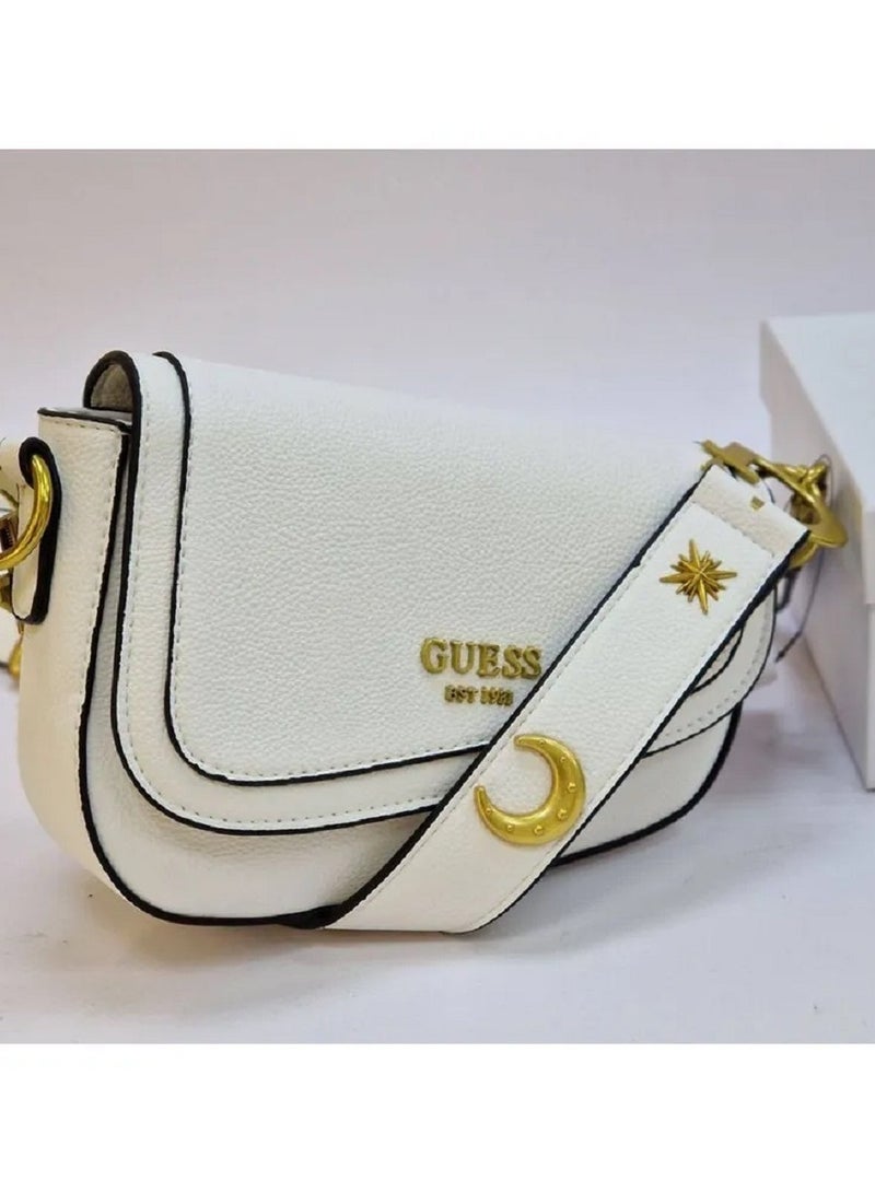 GUESS Small shoulder bag with 4G monogram print