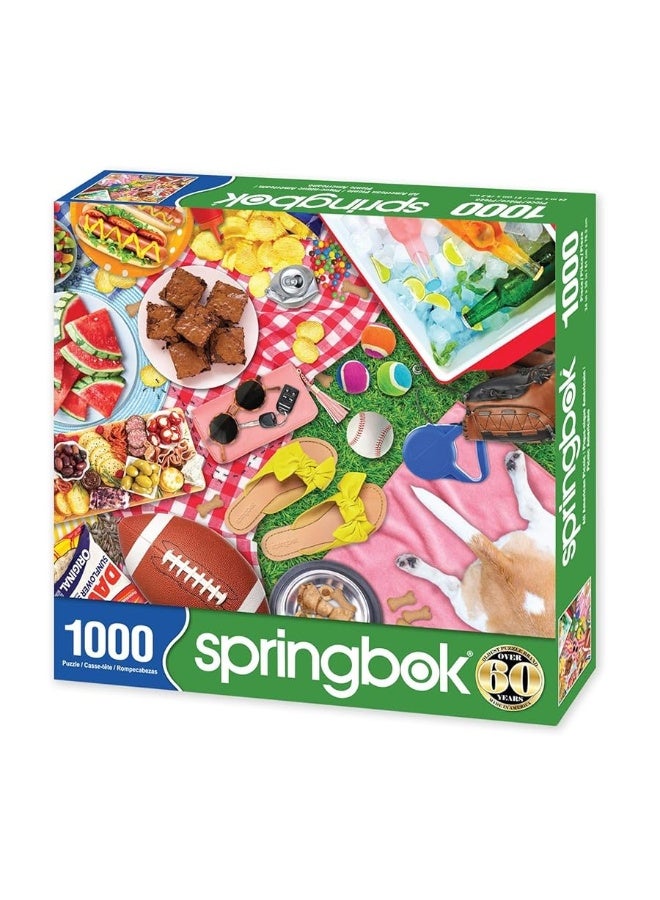 Springbok's 1000 Piece Jigsaw Puzzle All American Picnic - Made in USA