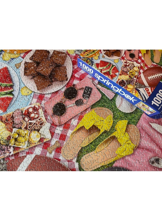 Springbok's 1000 Piece Jigsaw Puzzle All American Picnic - Made in USA