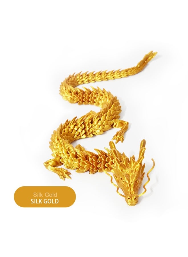 3D Printed Chinese Dragon Craft Ornament Purple 45cm