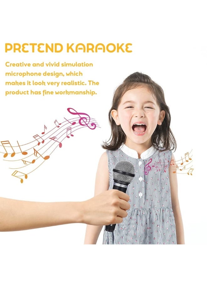 NUOBESTY Kids Microphone Pretend Microphone Toy Plastic Microphone Fake Microphone Prop for Birthday Party Favors Pretend Play or Costume Prop