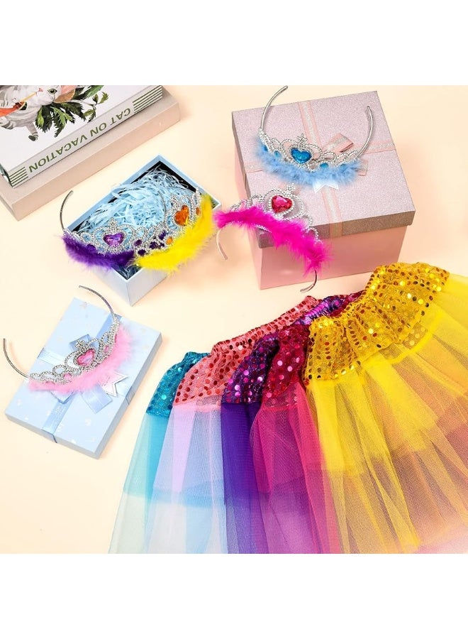 G.C Princess Dress up Accessories Girl Gift Set Crown Tiara Dress up Toy Play Party Favors Costume for Girls