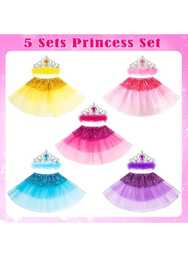 G.C Princess Dress up Accessories Girl Gift Set Crown Tiara Dress up Toy Play Party Favors Costume for Girls