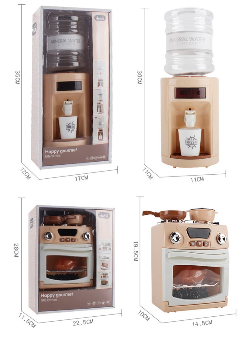 Simulation Children'S Educational Play House Kitchen Brown Series Large Home Appliance Toys (Water dispenser)