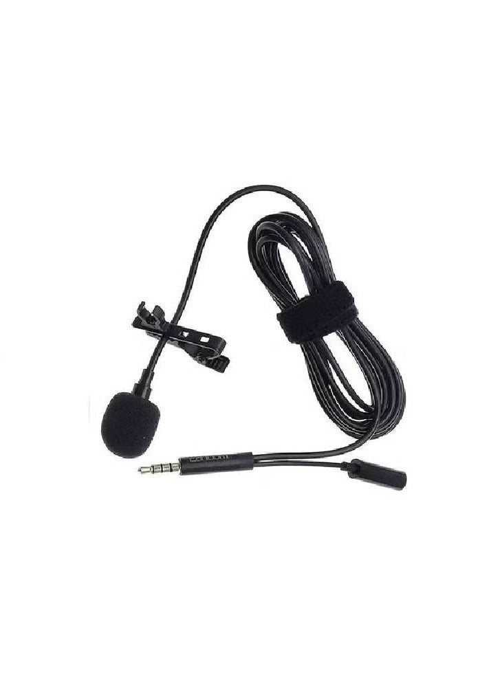 ET-E38 3.5mm Mini Microphone With Clip Black