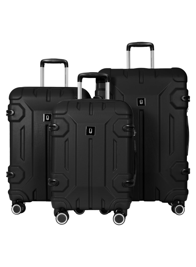 Expedition 3-Piece ABS-Trolley Set-Black