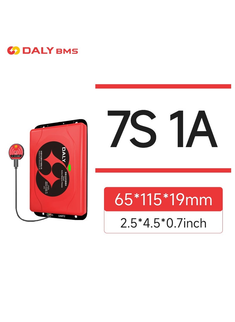 Daly Smart Lifepo4 7S 1A Active Balancer – Bluetooth Enabled Battery Equalizer for 18650 Lithium Batteries