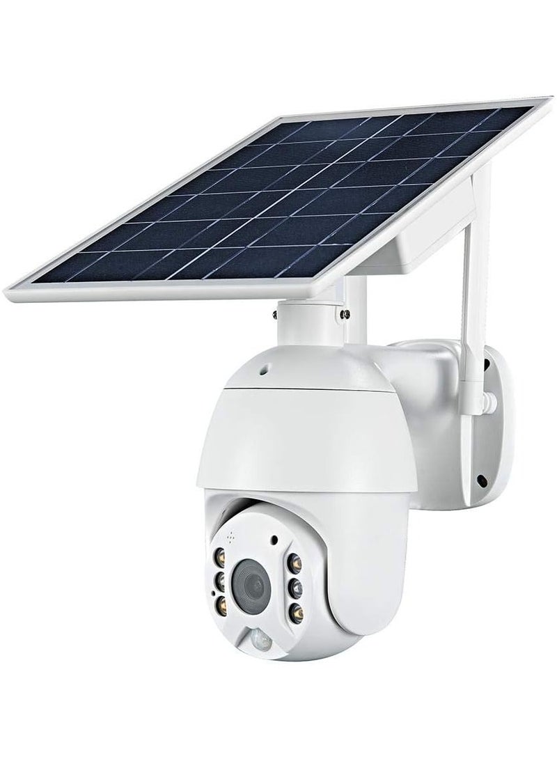 Wire-Free Wireless Rechargeable Battery Solar Powered Outdoor 1080P Pan Tilt WiFi Security Camera