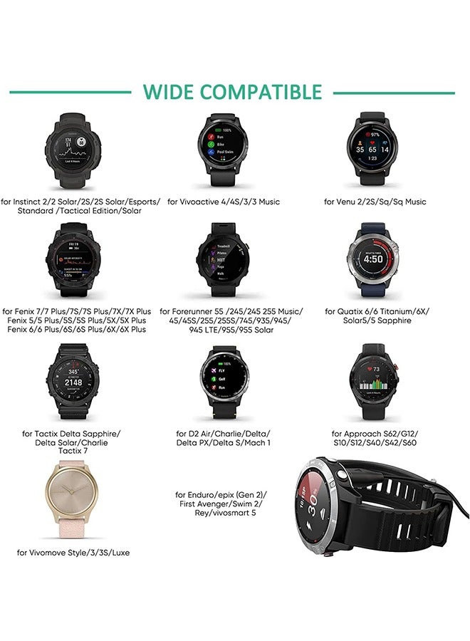 Sports Watch Charger to Type C Adapter, 2 Pack Compatible with Garmin Fenix 7/7S/7X/6S/6/6X/5S/5/5X, Instinct 1/2/2S/Tide/Tactical, Forerunner, Vivomove,Vivoactive,Venu Series and More