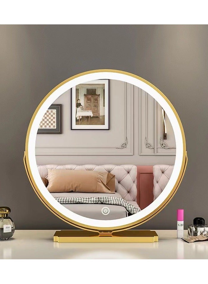 Round Mirror Circle Mirror Metal Frame Round Wall Mounted Mirrors for Living room Bathroom led mirror