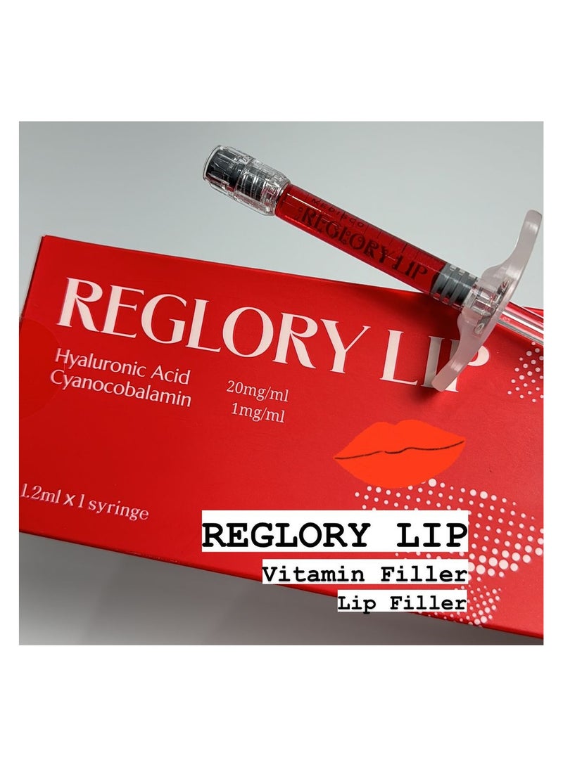 Medisco Reglory Vitamin B12 Lip Filler Natural Volume Hydration Color Boost with Healing Benefits