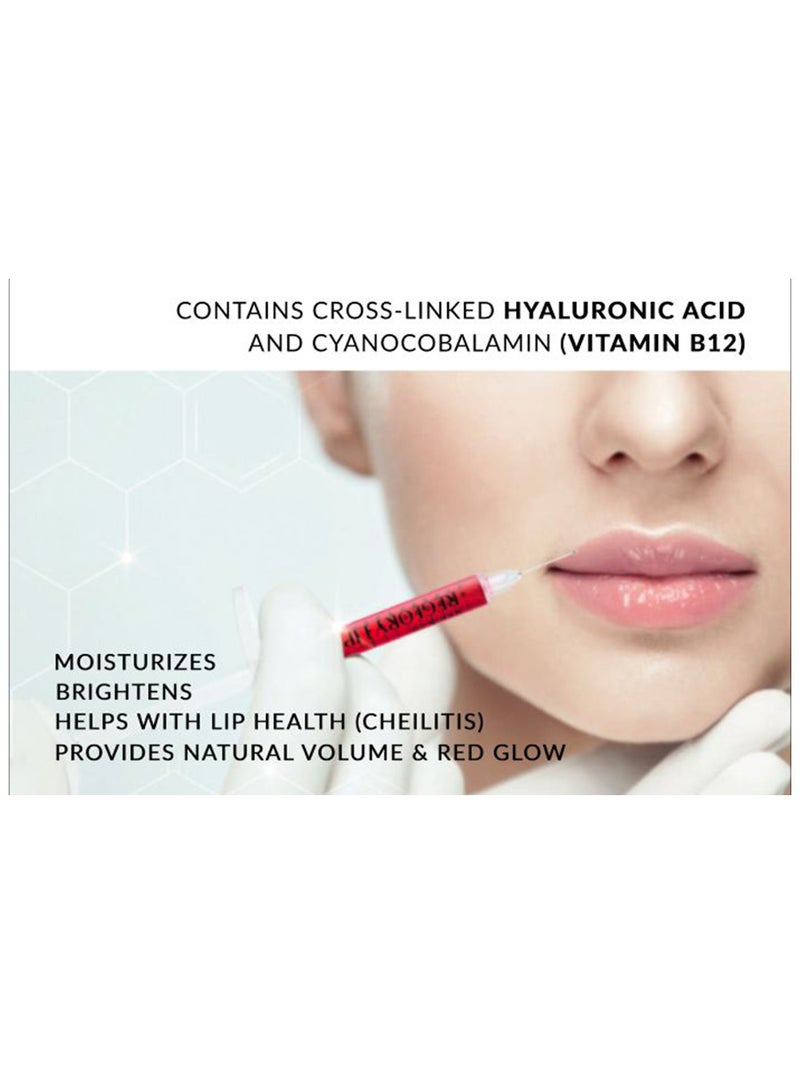 Medisco Reglory Vitamin B12 Lip Filler Natural Volume Hydration Color Boost with Healing Benefits