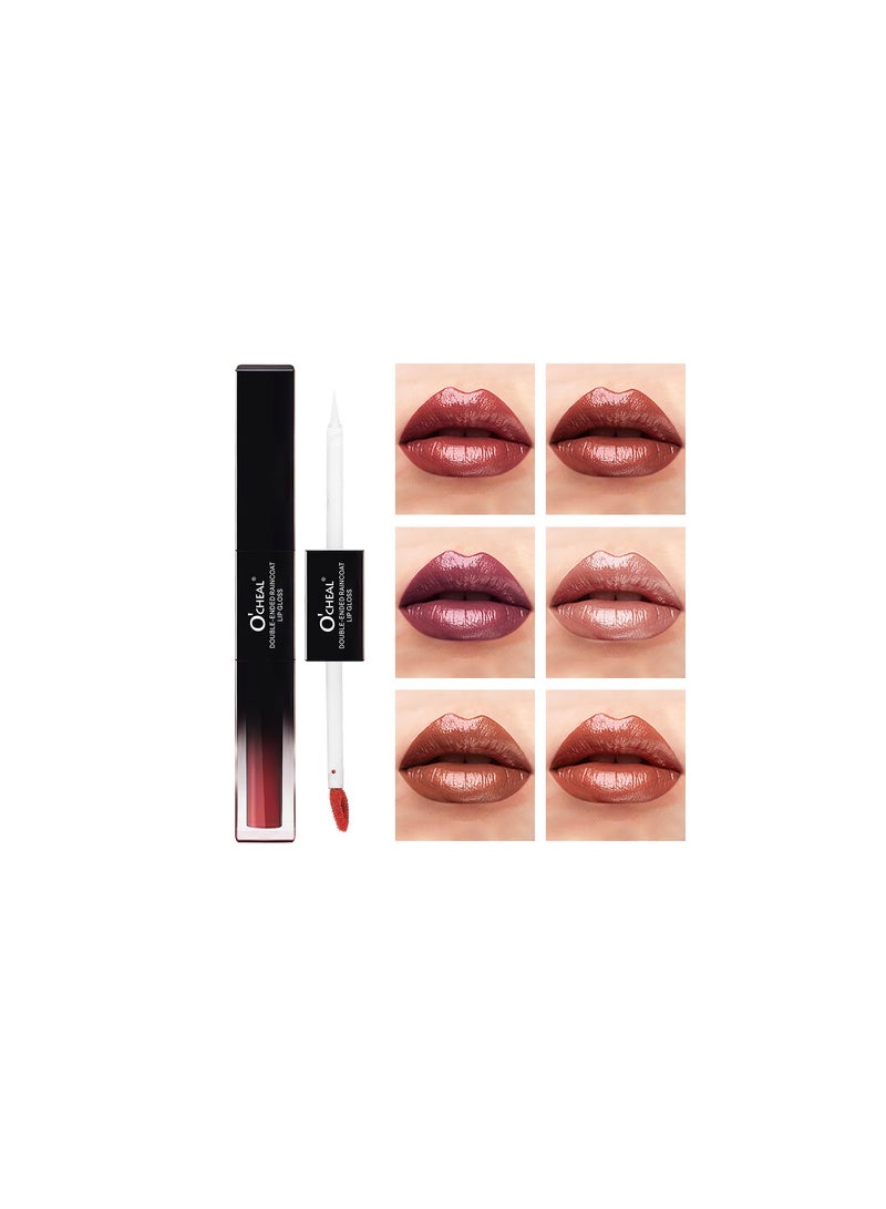 Dual Ended Longwearing Matte Liquid Lipgloss Multicolour