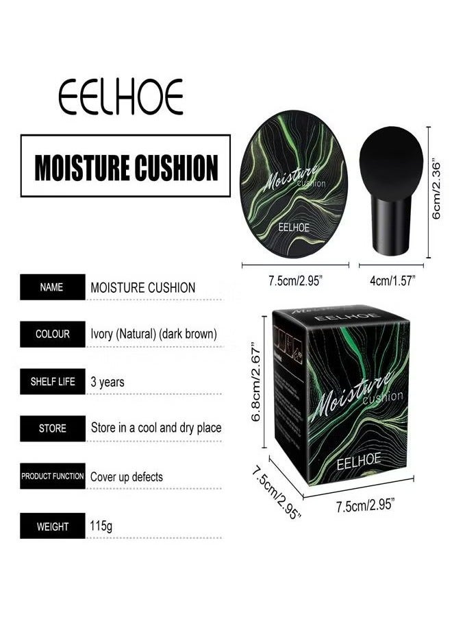Mushroom Head Air Cushion BB Cream,Facial Concealer,Brightening And Moisturizing Natural Nude Makeup Foundation (Natural Color)