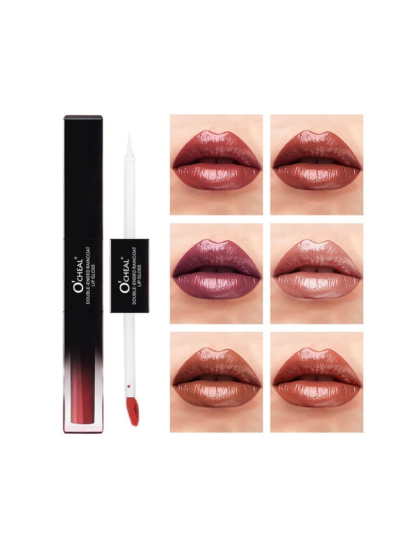 Dual Ended Longwearing Matte Liquid Lipgloss Multicolour Long Lasting