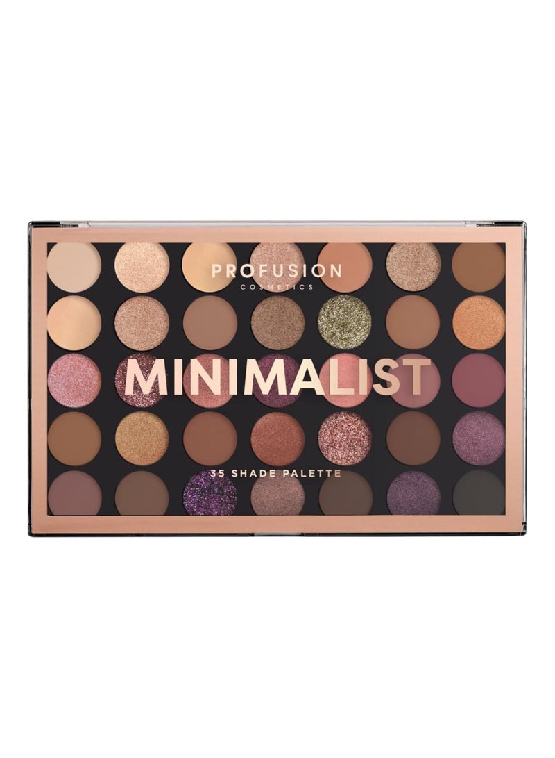 Cosmetics Minimalist 35 Shade Eyeshadow Palette Get Creative with Blendable Nude Shades and Glitter Finishes Pro Quality Nude Eyeshadow Palette Ideal for Beginners and Experts